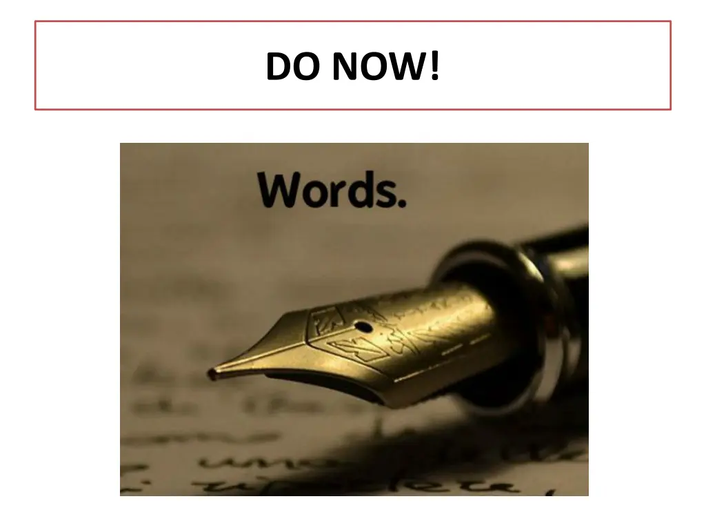 do now 1