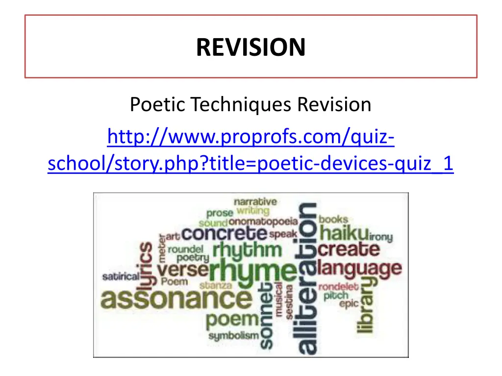 revision