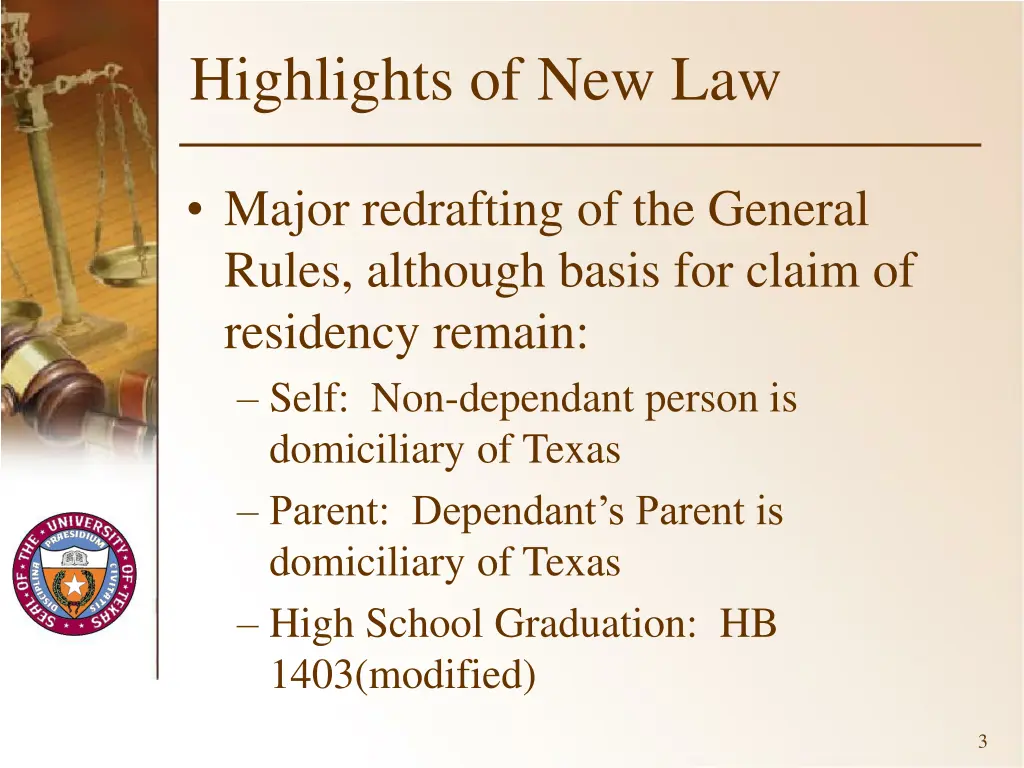 highlights of new law