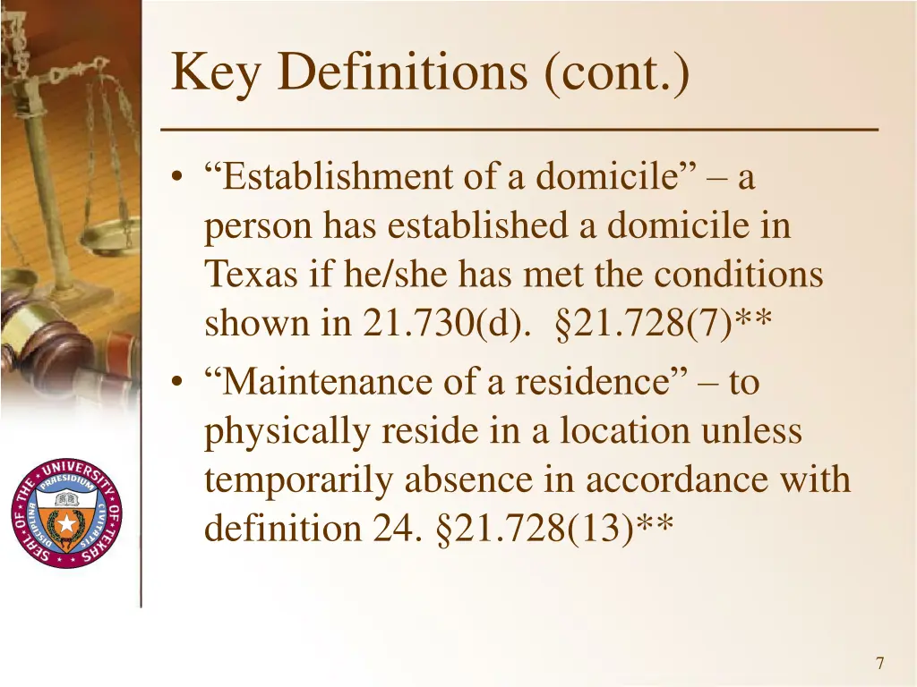 key definitions cont
