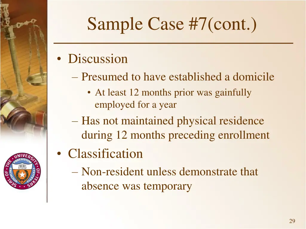 sample case 7 cont