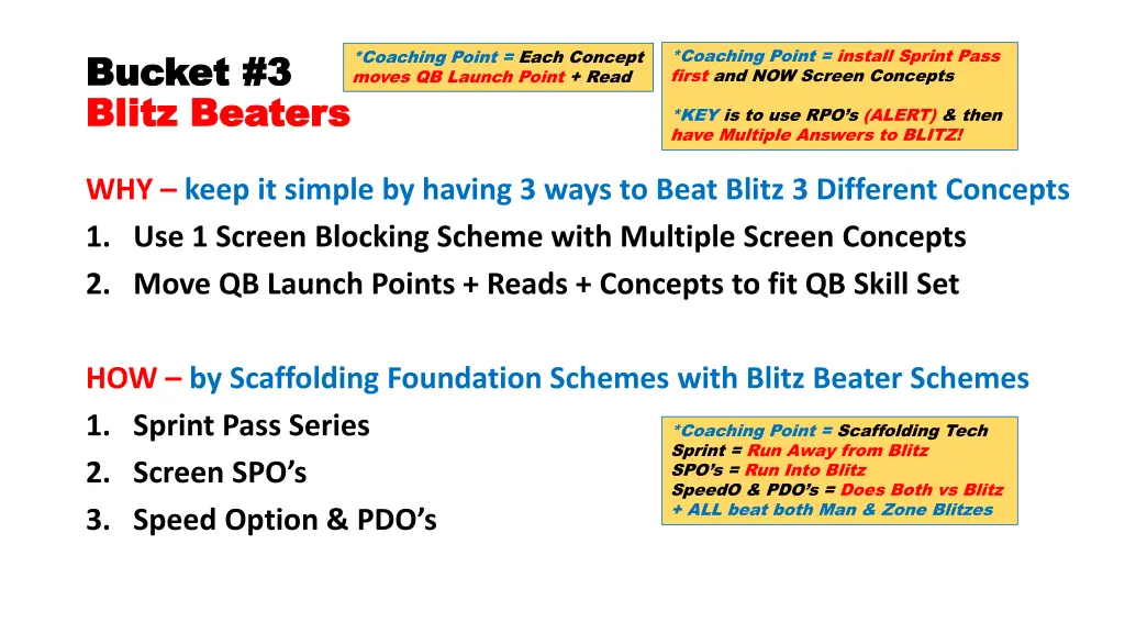 coaching point install sprint pass first