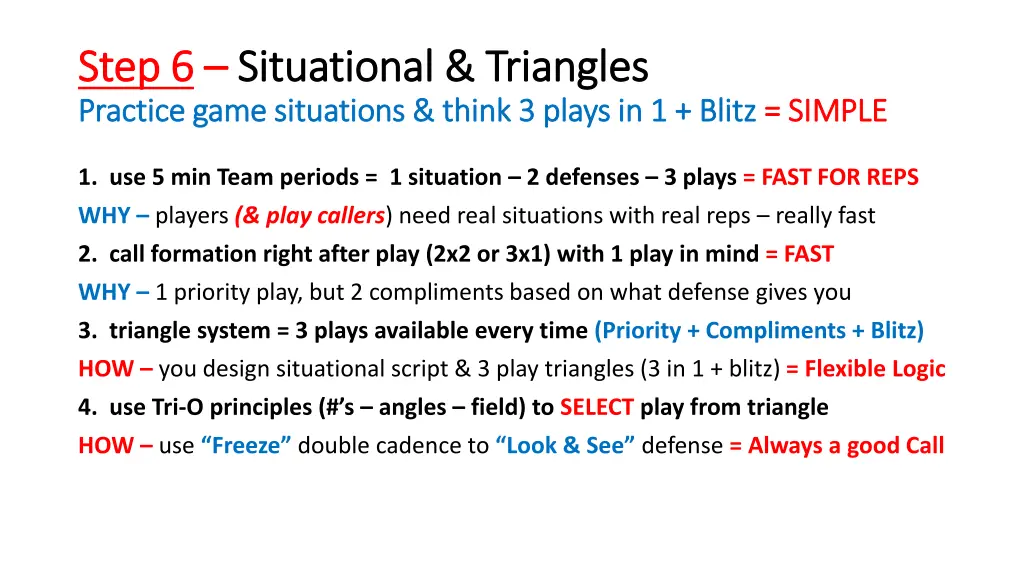 step 6 step 6 situational triangles situational