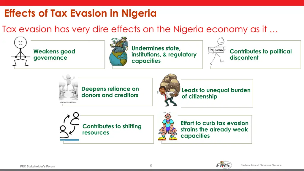 effects of tax evasion in nigeria