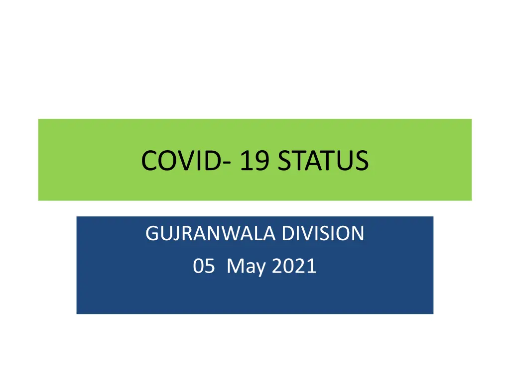 covid 19 status