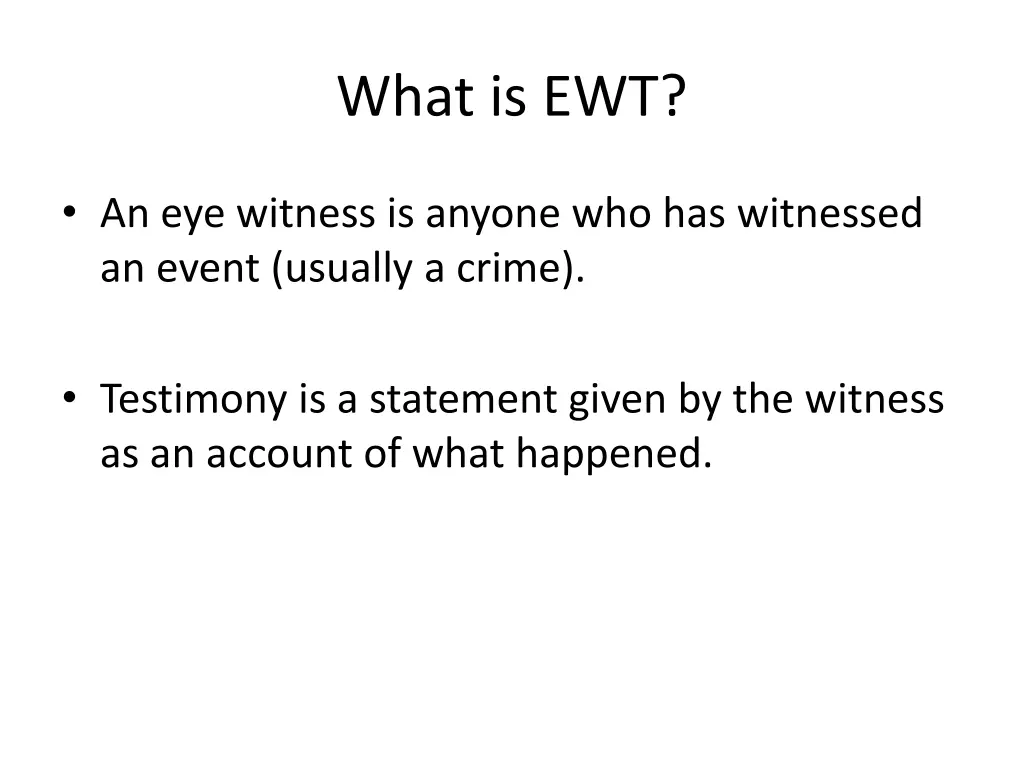 what is ewt
