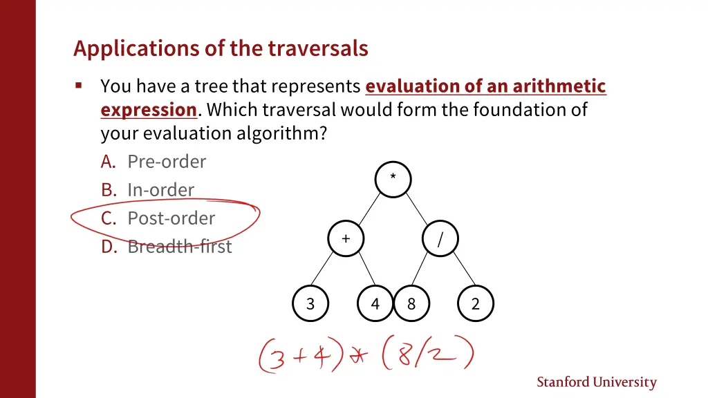 applications of the traversals