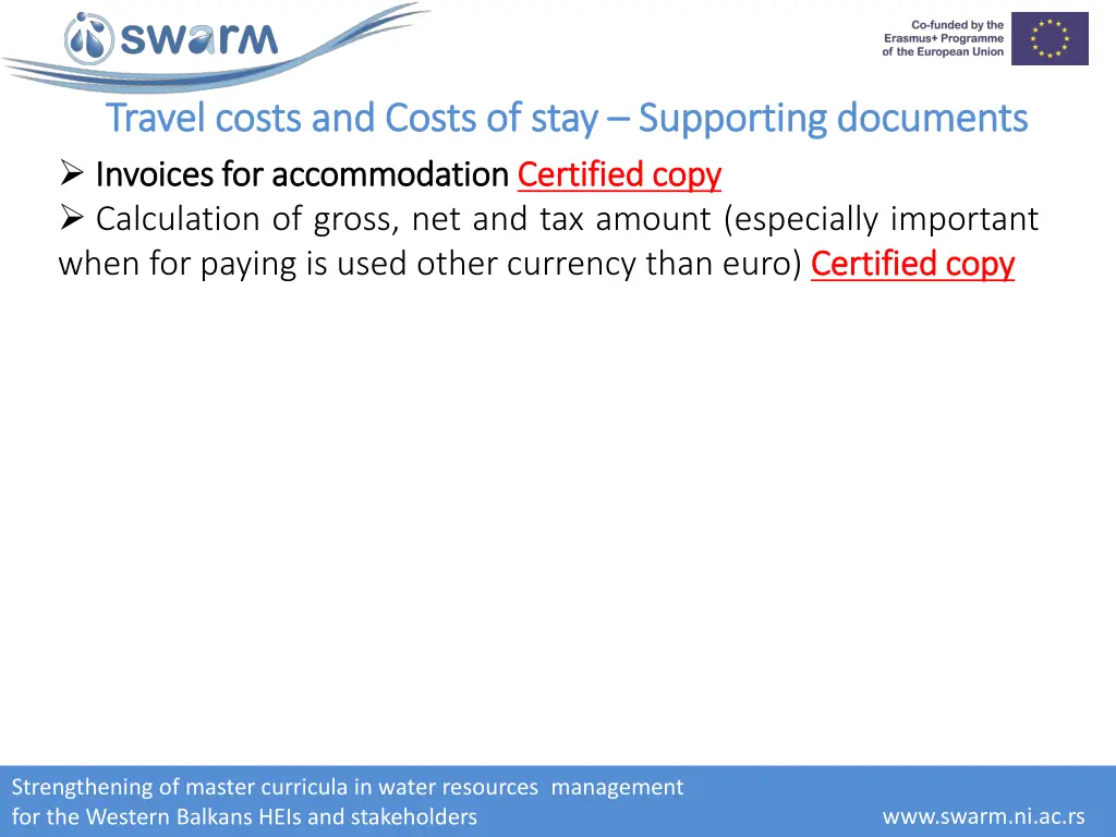 travel costs and costs of stay travel costs 1