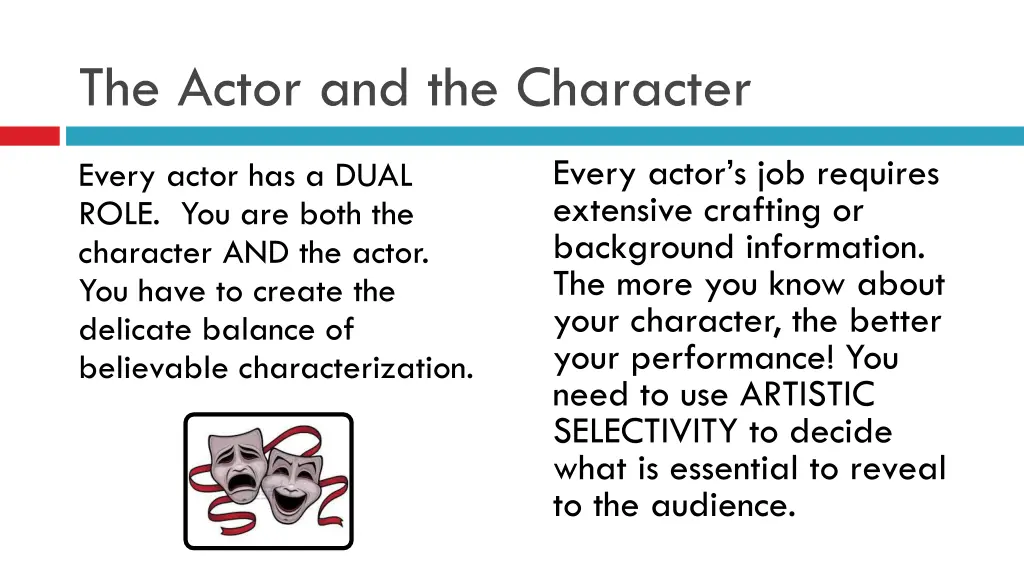 the actor and the character