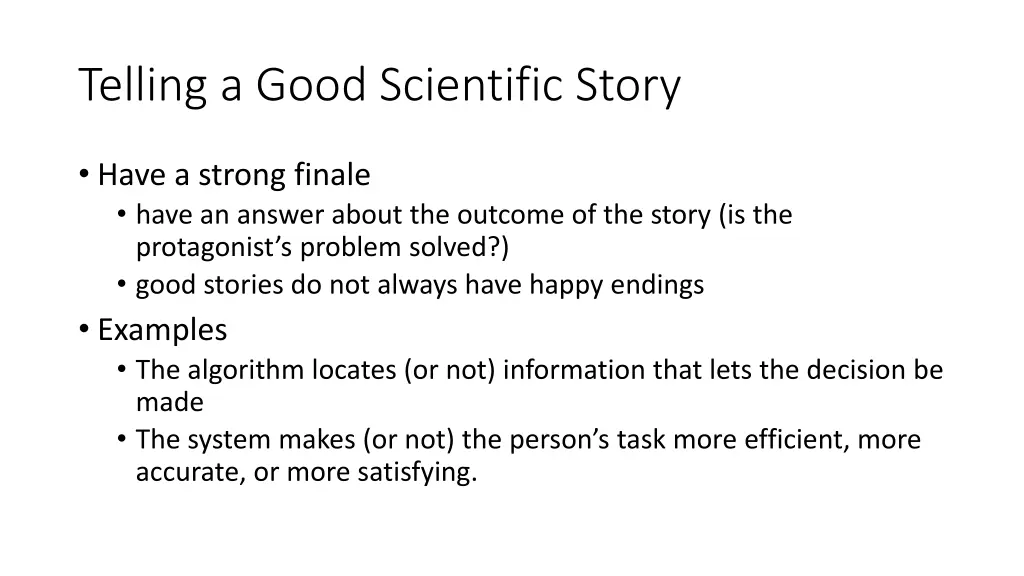 telling a good scientific story 4