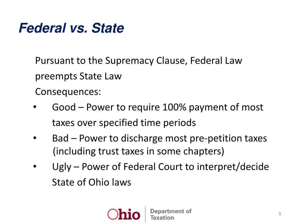 federal vs state