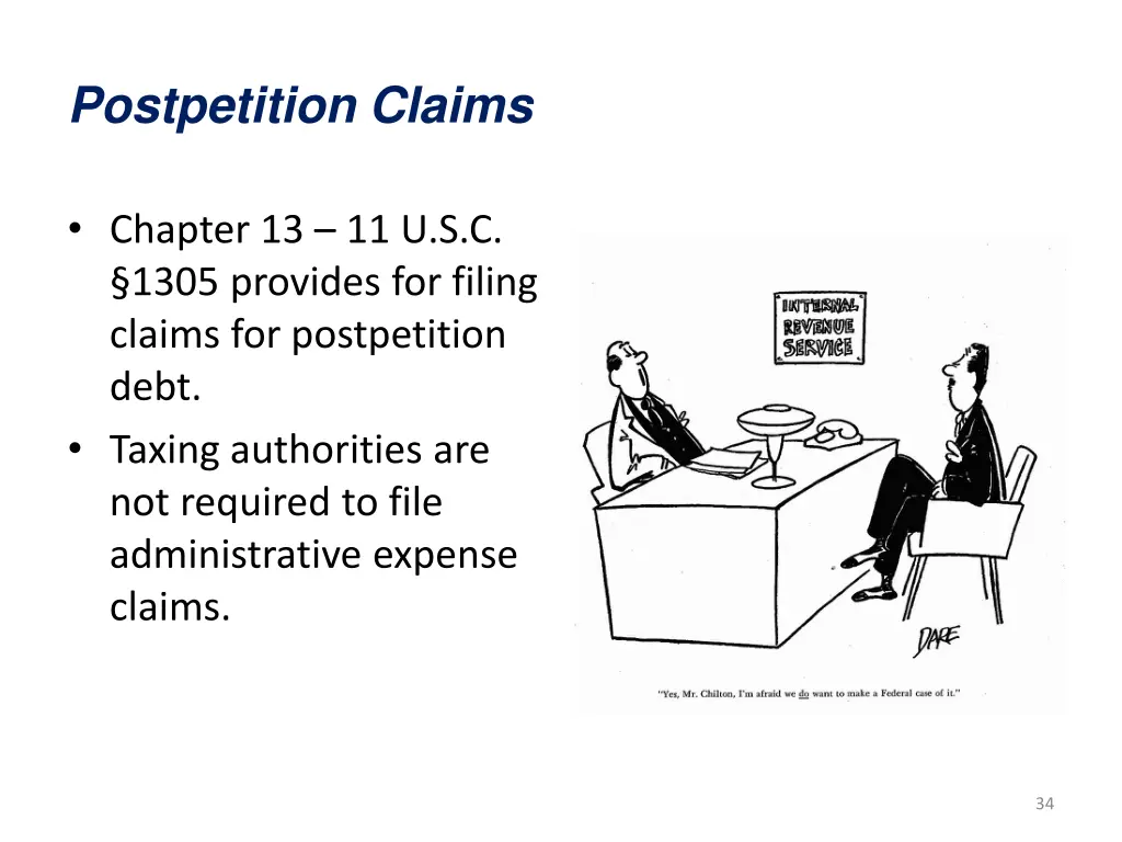 postpetition claims