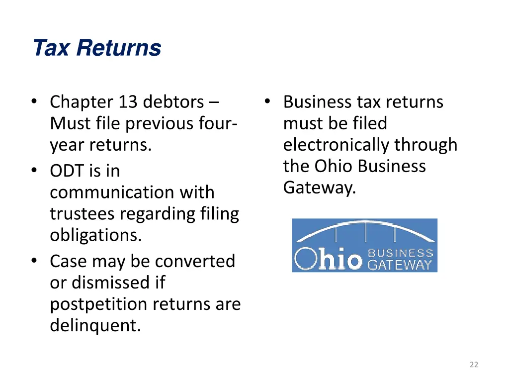tax returns