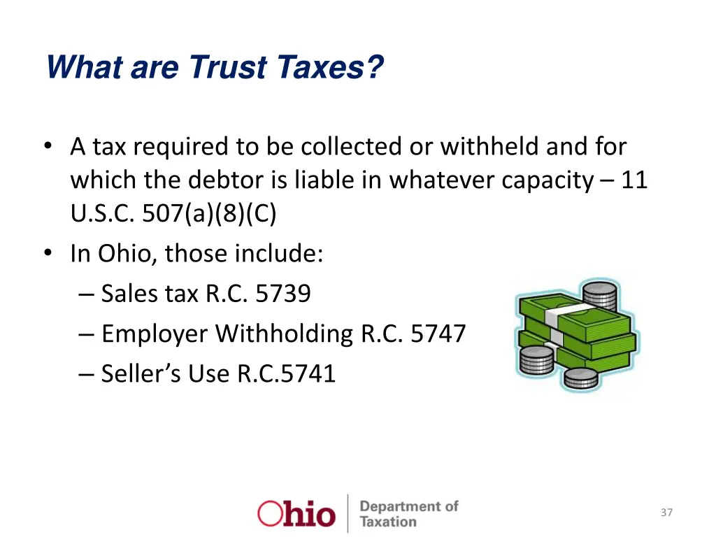 what are trust taxes
