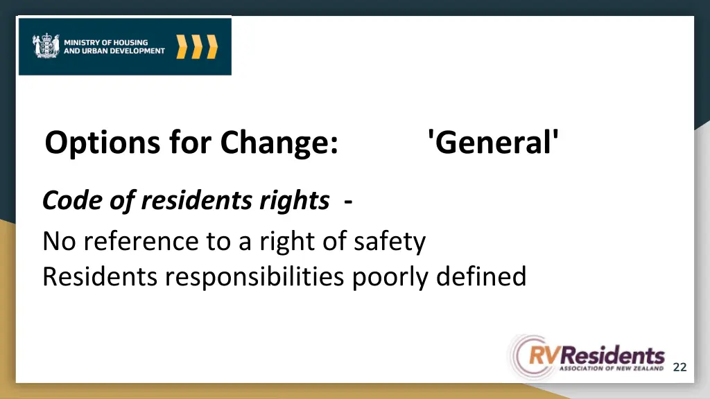 options for change general 2
