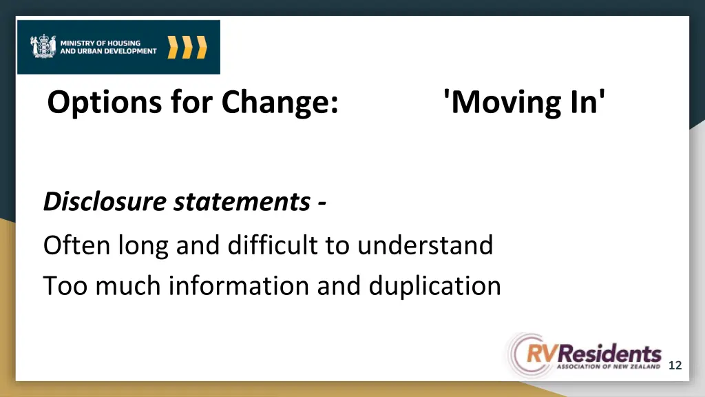 options for change moving in