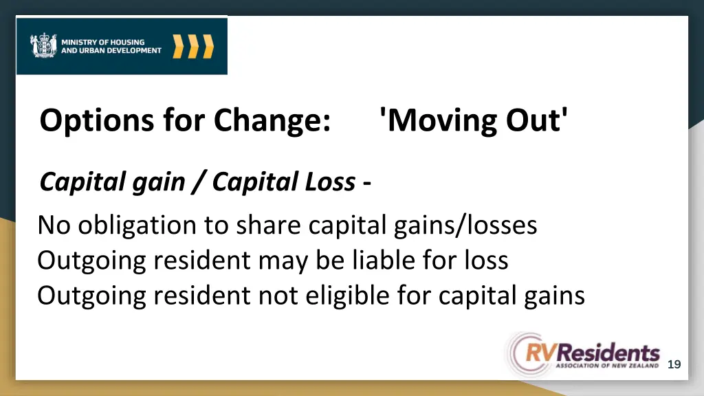 options for change moving out 2