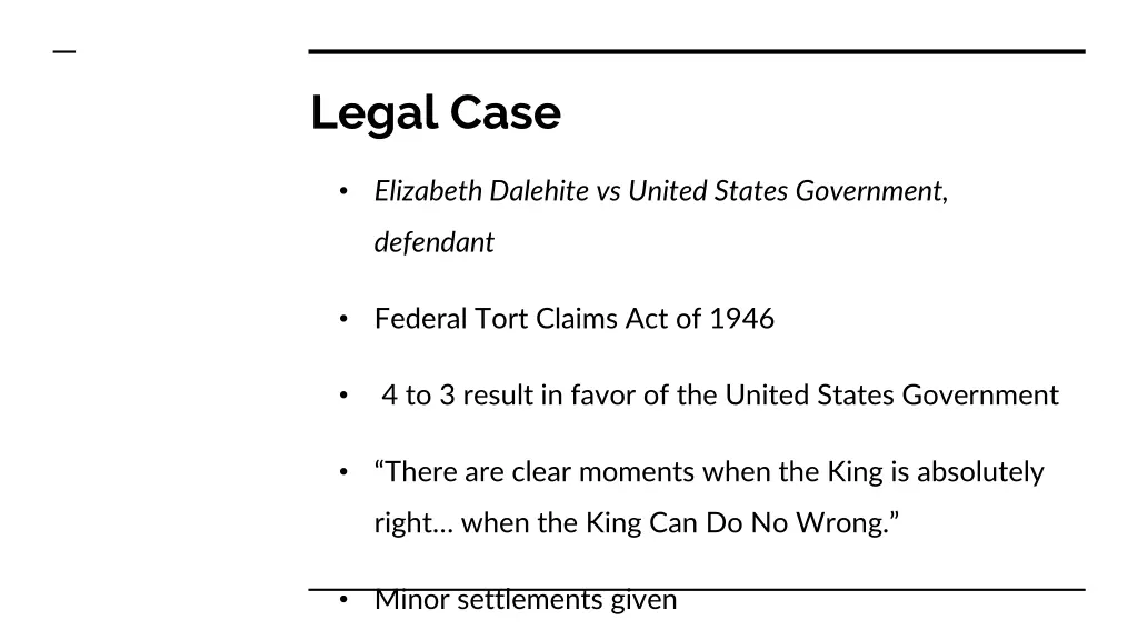legal case