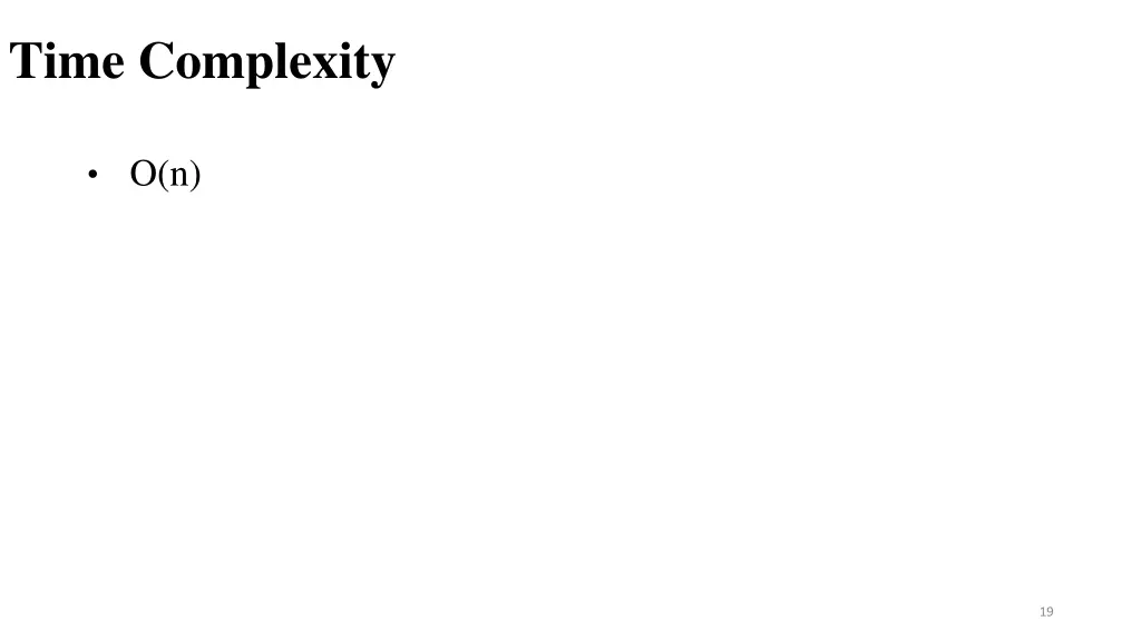 time complexity