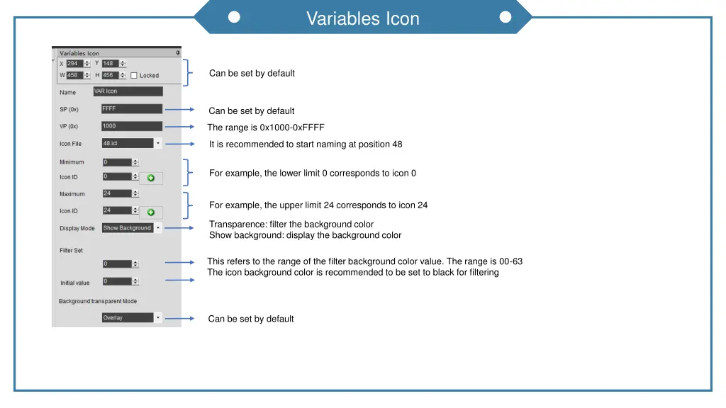 variables icon