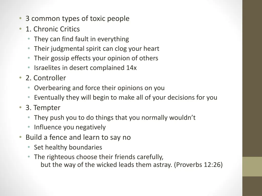 3 common types of toxic people 1 chronic critics