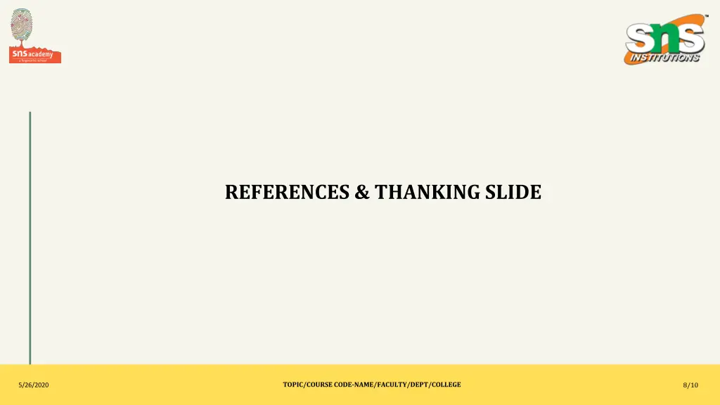 references thanking slide