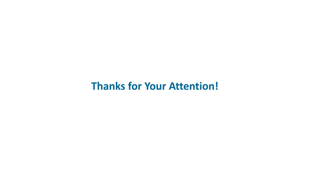 thanks for your attention