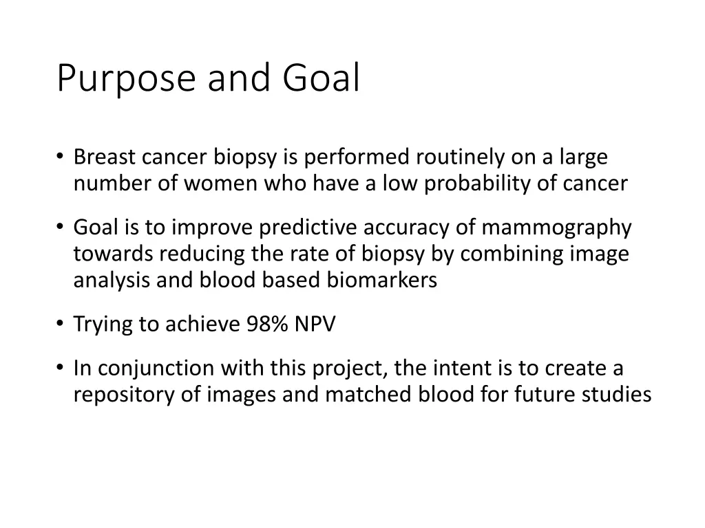 purpose and goal