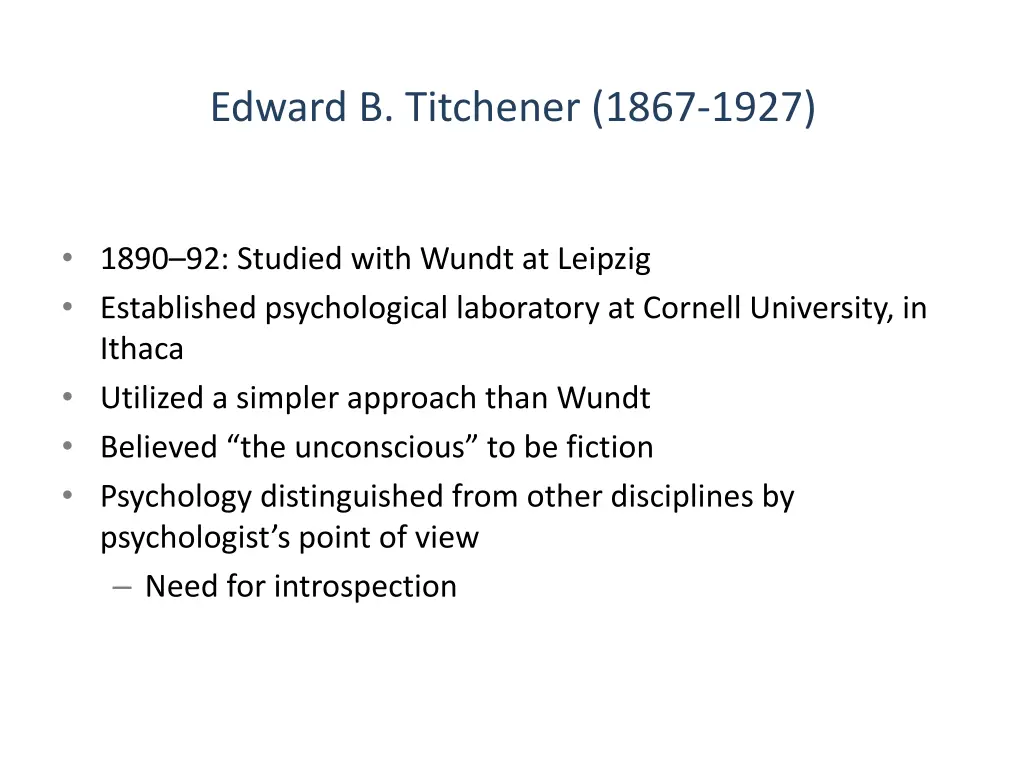 edward b titchener 1867 1927