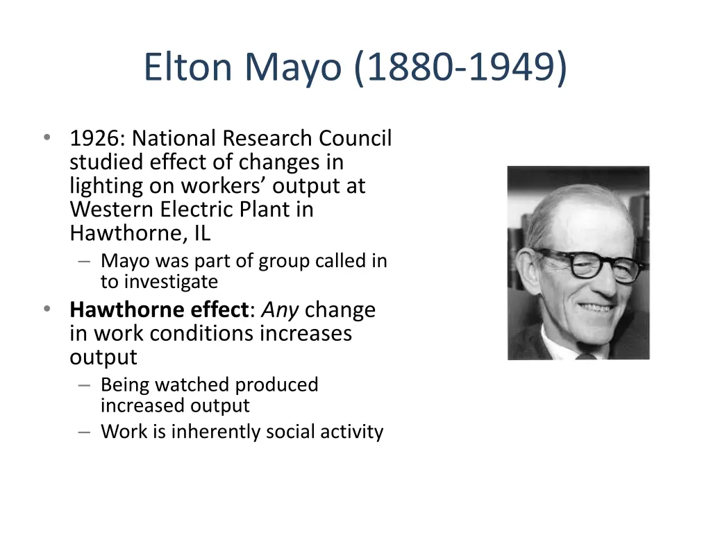 elton mayo 1880 1949