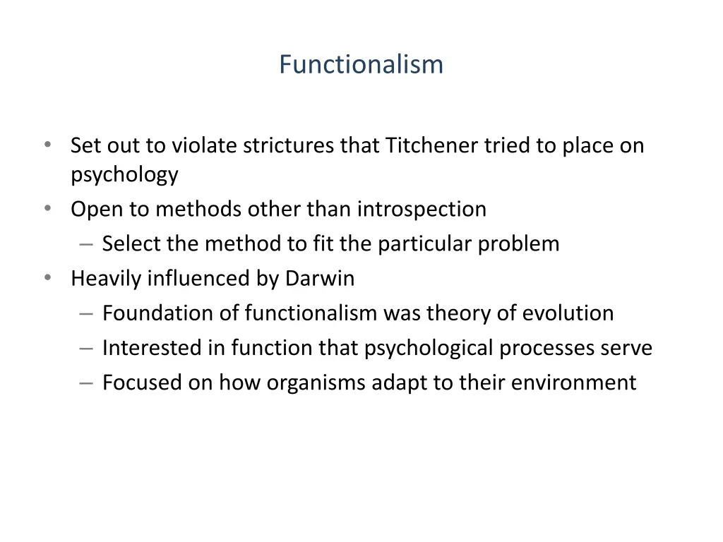 functionalism