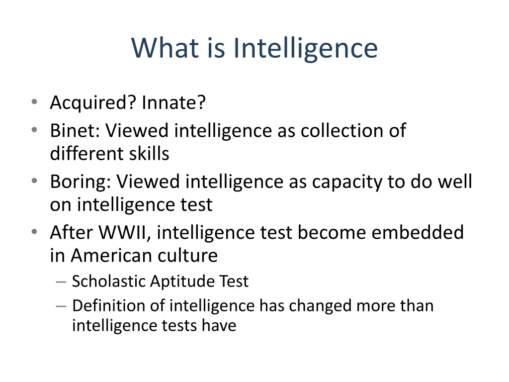 what is intelligence