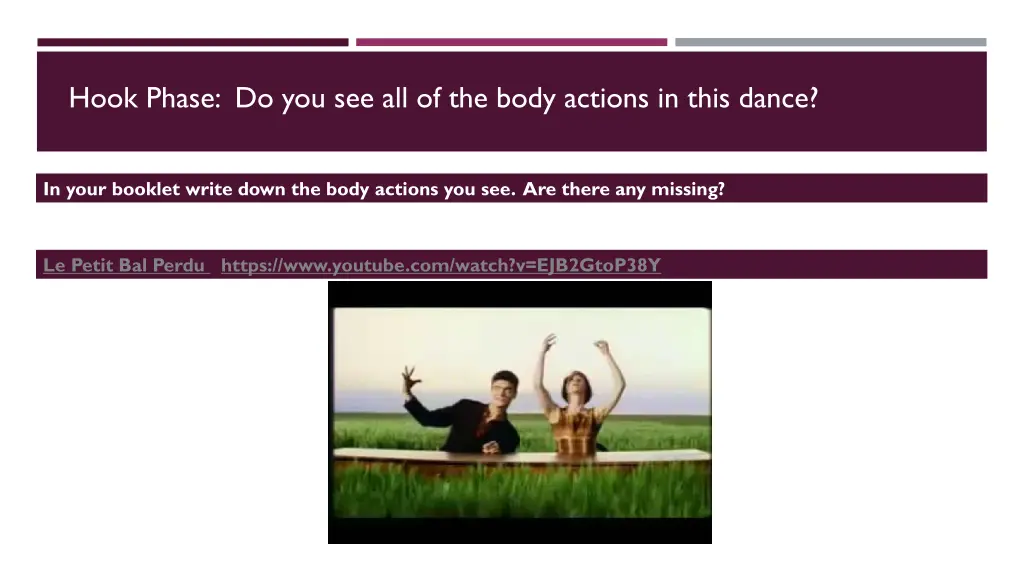 hook phase do you see all of the body actions
