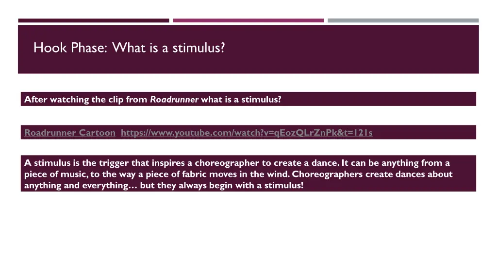 hook phase what is a stimulus 1