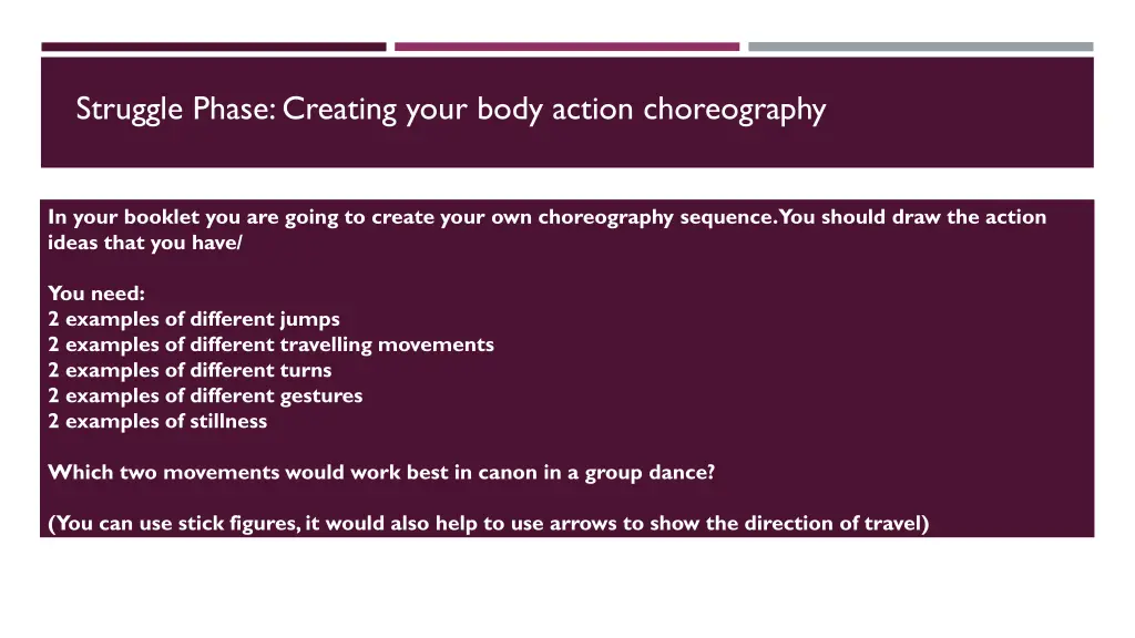 struggle phase creating your body action