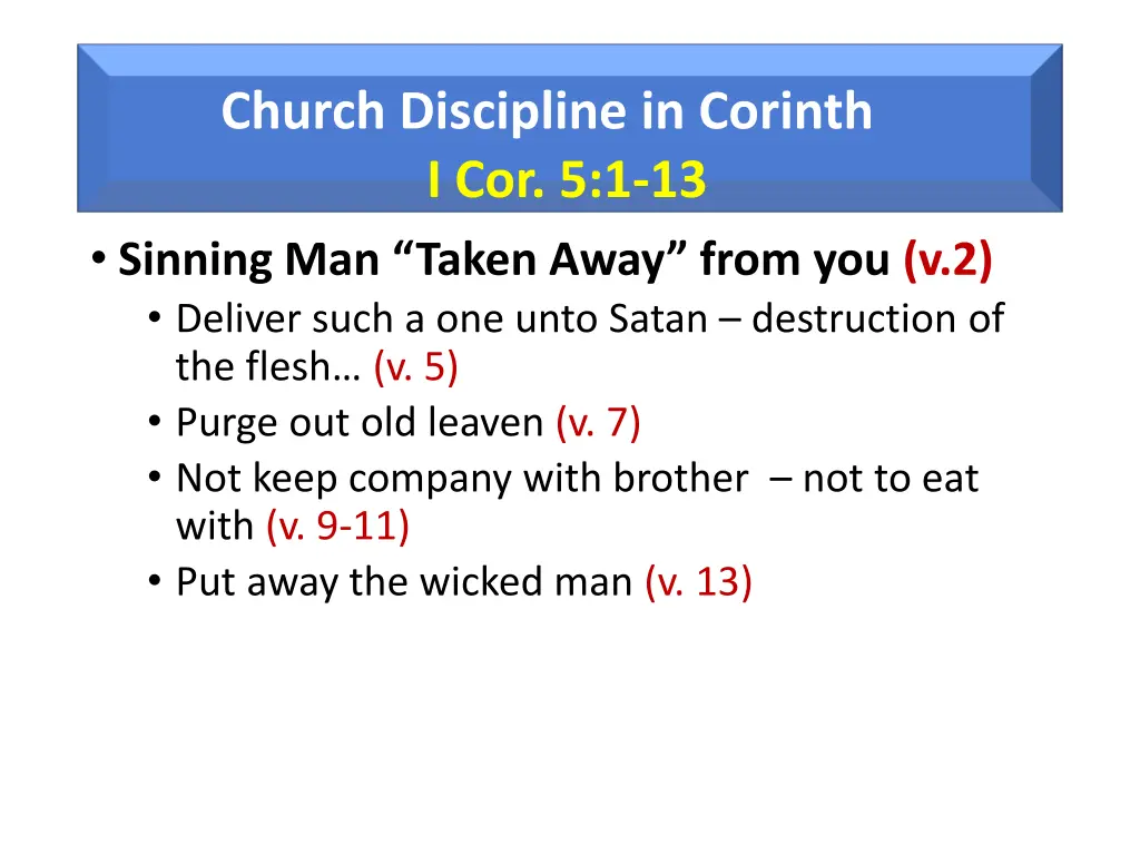 church discipline in corinth i cor 5 1 13