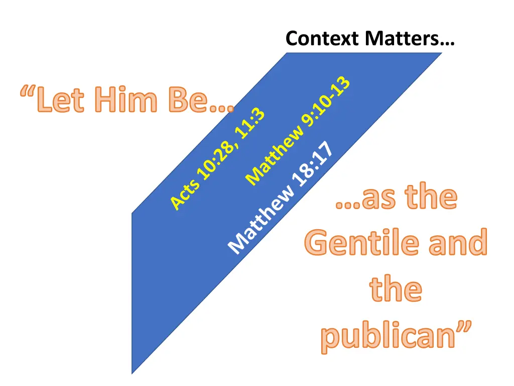 context matters