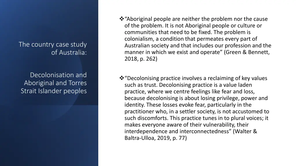 aboriginal people are neither the problem