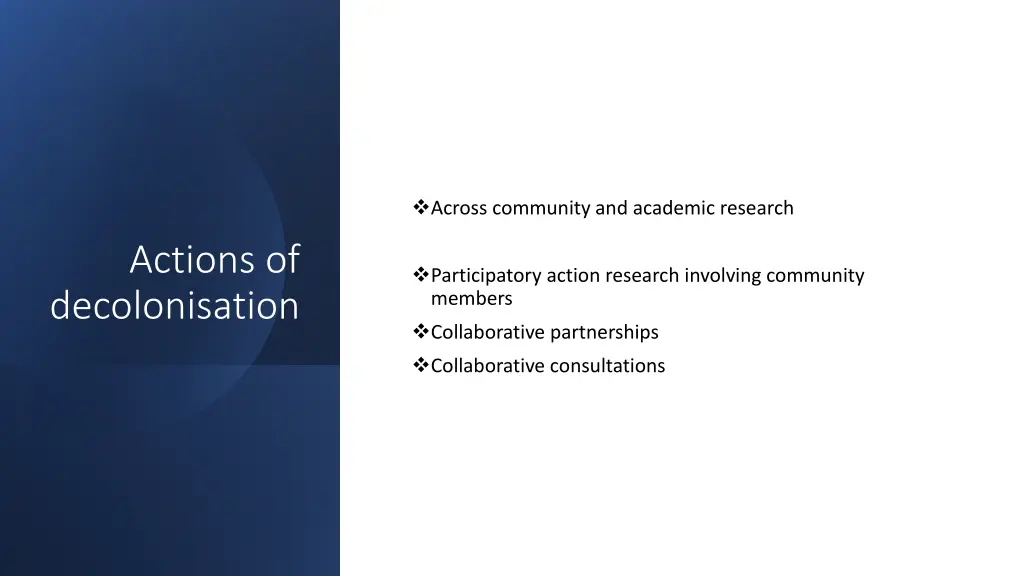 across community and academic research