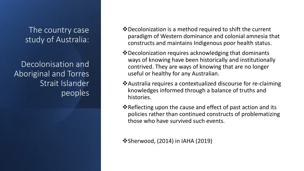 decolonization is a method required to shift