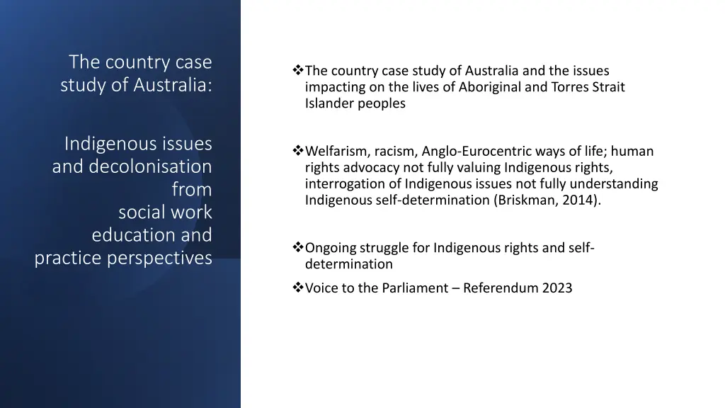 the country case study of australia
