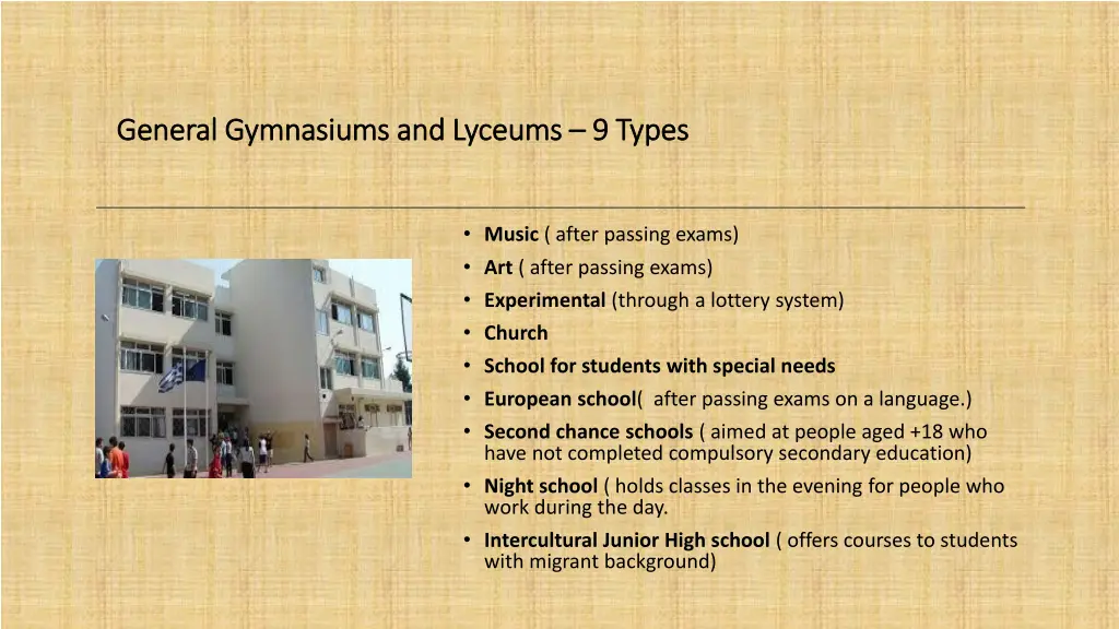 general gymnasiums and lyceums general gymnasiums