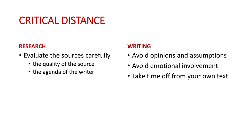 critical distance critical distance 1