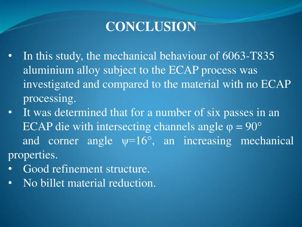 conclusion