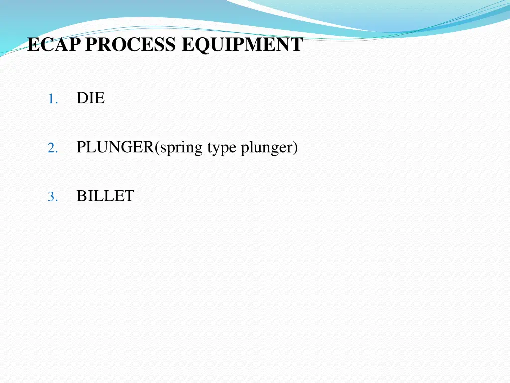 ecap process equipment