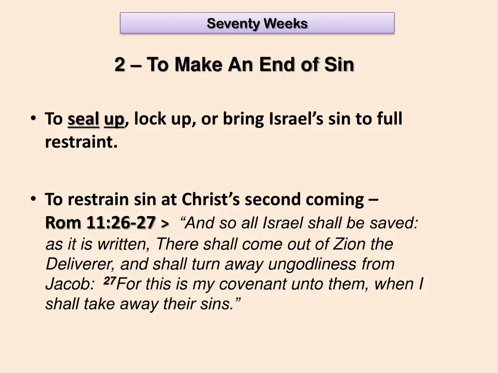 seventy weeks 12