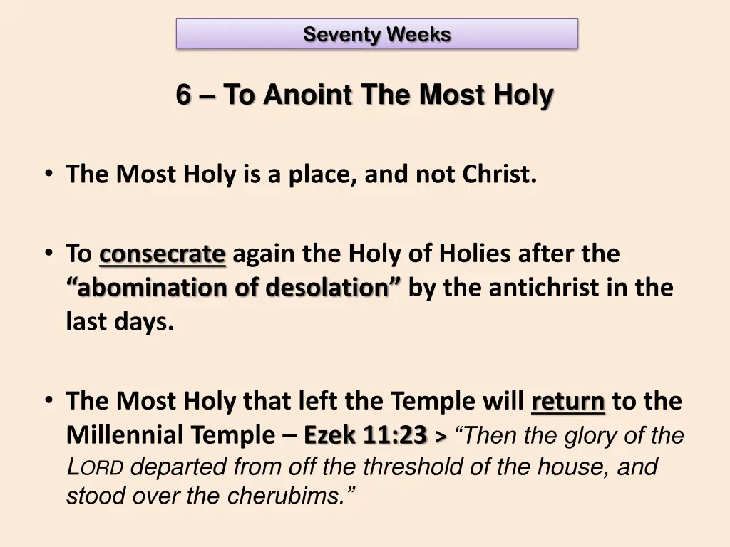 seventy weeks 16