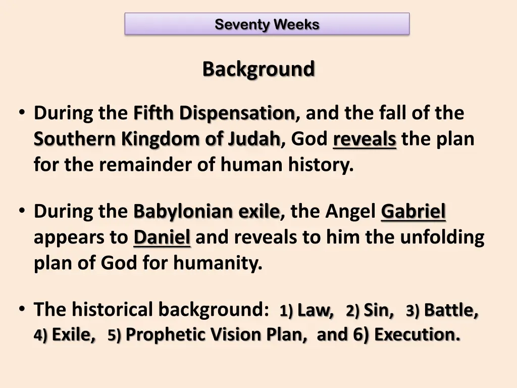 seventy weeks
