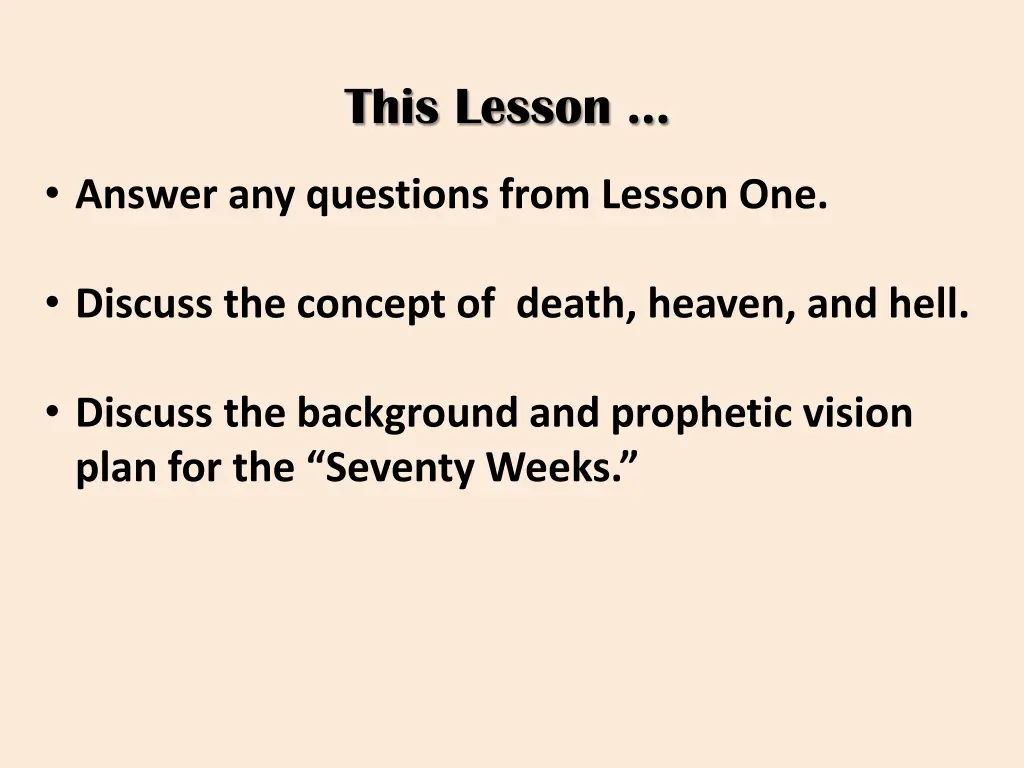 this lesson