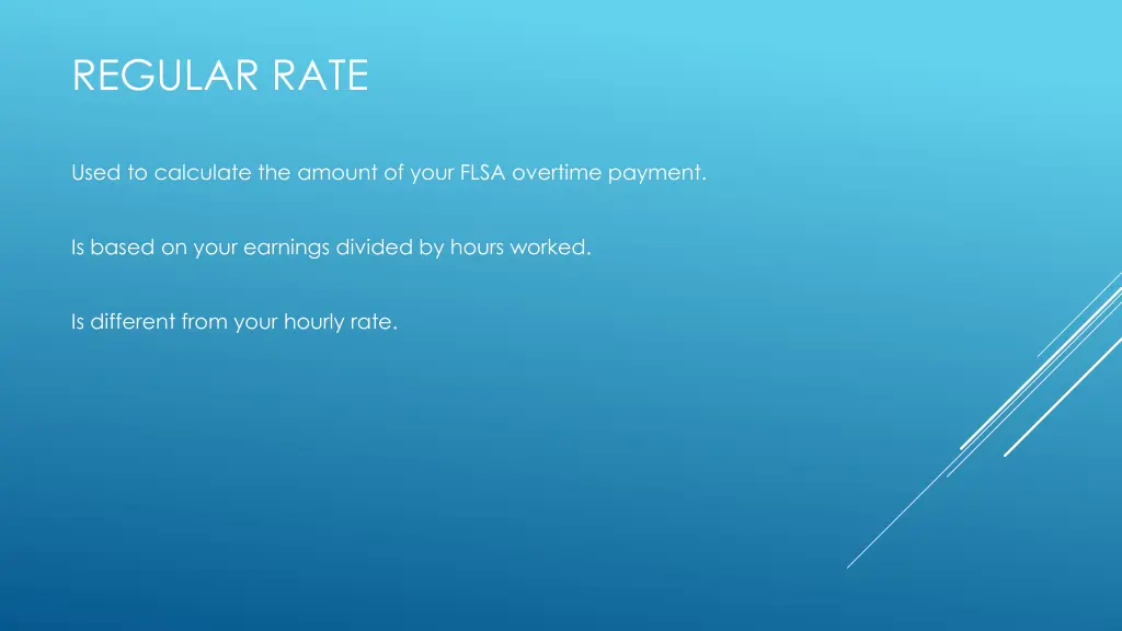 regular rate